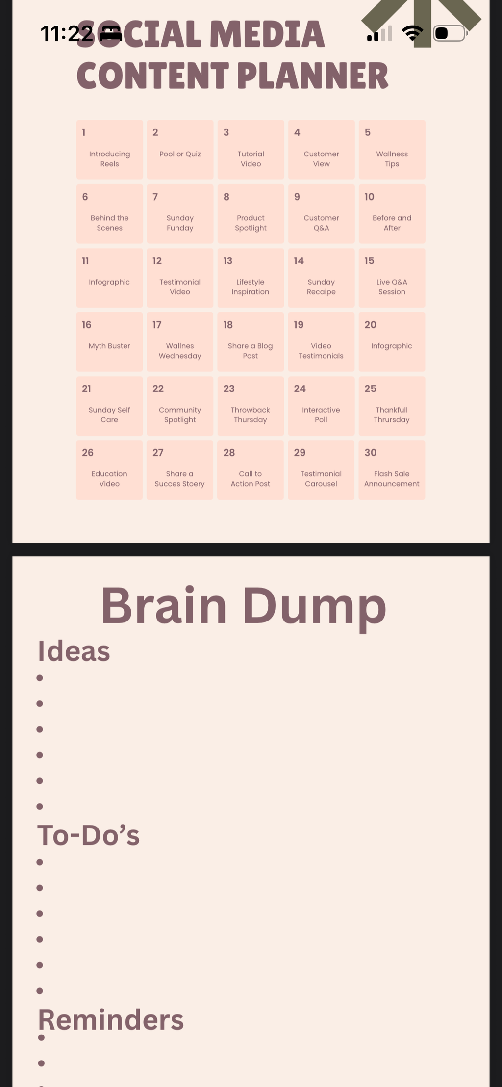 Digital planner